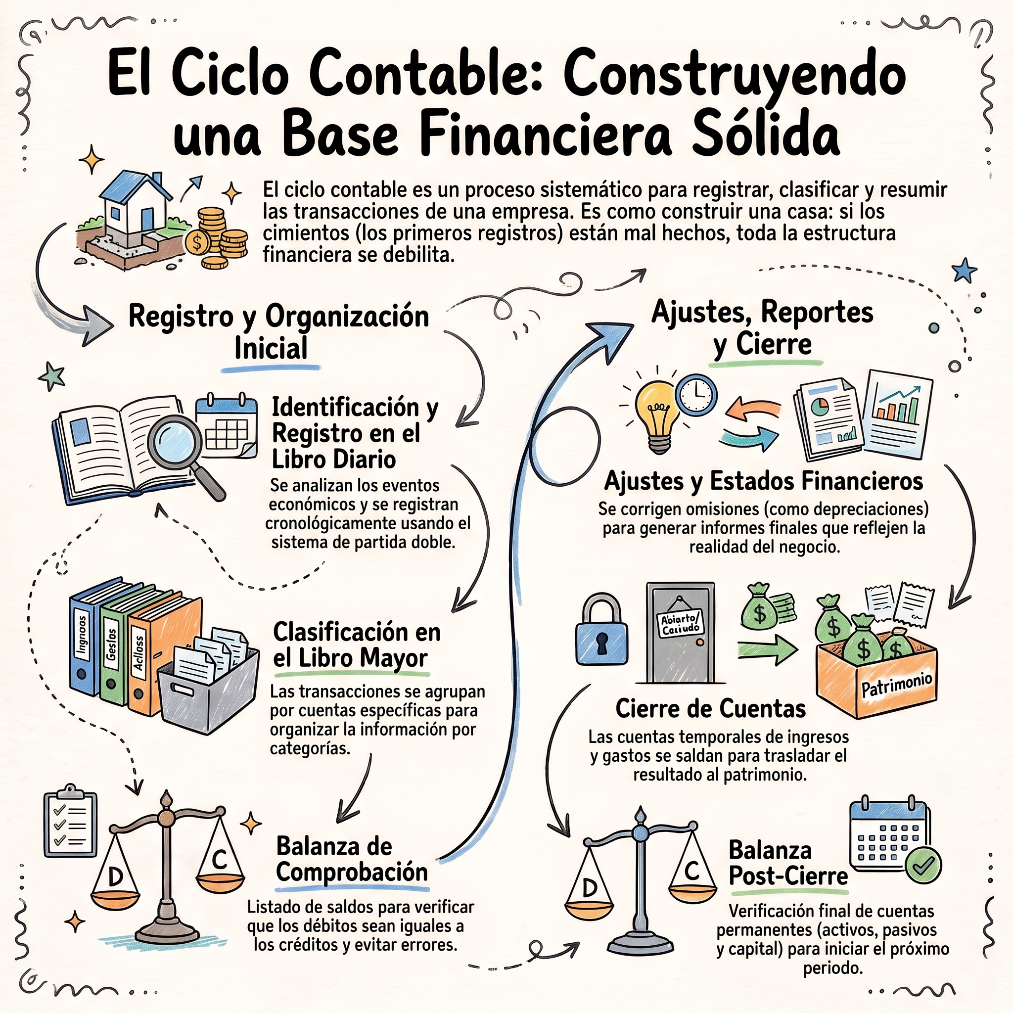 El Proceso del Ciclo contable: la base para entender las finanzas de tu negocio