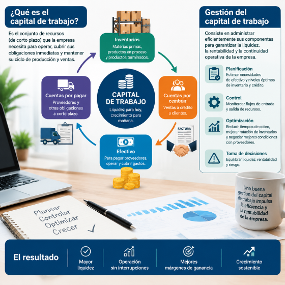 explicacion teorica sobre que es el capital de trabajo y la gestion